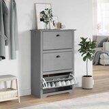 vidaXL Stalak za cipele "BODO" sivi 80x35x118 cm | shoptok.hr