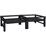  Pedestal za perilicu rublja 2 pcs Crna 64 x 55 x 32.5 cm Čelik | shoptok.hr