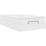  Otomanski okvir kreveta s madraca bijeli 120x190cm umjetna koža | shoptok.hr