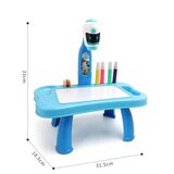  Stolić s projektorom za crtanje Robot - plavi | Shoptok.si