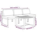  4-dijelna vrtna garnitura s jastucima aluminijska antracit | Eponuda.com