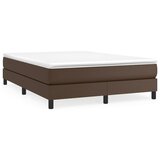 vidaXL Box spring posteljni okvir rjav 140x200 cm umetno usnje, (20736188) Cene