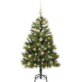 vidaXL Umjetno zložljivo božićno drevo s stožci Zelena 150 cm | Shoptok.si