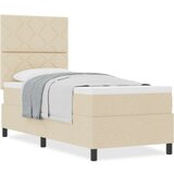  Krevet s box springom s madracem Bež 80x200 cm Tkanina | shoptok.hr