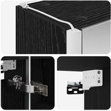  Kupaonski ormar s ogledalom Crni hrast 43 x 11,5 x 60,5 cm | shoptok.hr