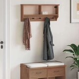 vidaXL Zidna vješalica za kapute SANDNES 87x12x35 cm puno drvo bor | shoptok.hr