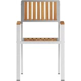  Vrtna stolica 4 pcs Smeđa 56 x 54,5 x 87 cm Čvrsto teak drvo | shoptok.hr