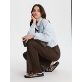 Sinsay Plisirane hlače širokih nogavica | shoptok.hr