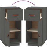  Komoda siva 34 x 40 x 75 cm od masivne borovine | shoptok.hr
