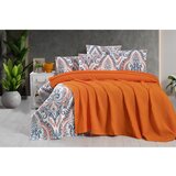 Mila Home Narančasti pamučan prekrivač 220x240 cm Waffle – Cijene