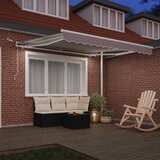  Skrovita tenda Svijetlo siva 300 x 250 cm Poliester i metal | shoptok.hr