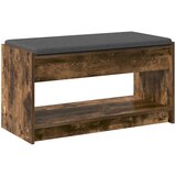  Klupa za hodnik s jastukom Dimljeni Hrast 83 x 38 x 45 cm | shoptok.hr