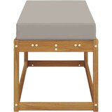  Klupa za sjedenje Prirodna i svijetlo siva 115 x 43 x 37 cm - Prirodna i svijetlo siva 115 cm Otvoreno područje nogu | shoptok.hr