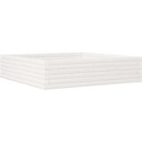  Vrtna sadilica bijela 100x100x23 cm od masivne borovine | shoptok.hr