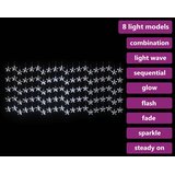  LED vilinska zavjesa 500 LED hladne bijele 8 funkcija | shoptok.hr