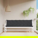  The Living Store Blazina za vrtno klop 2 kosa črna 200x50x7cm oxford tkanina - Blazina Za Vrtno Klop, (21459274) Cene