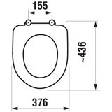 Jika H8932823000631 Deep WC deska brez pokrova | Shoptok.si