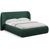 Makamii Tamno zeleni tapecirani bračni krevet s prostorom za odlaganje s podnicom 160x200 cm Hauke – | shoptok.hr