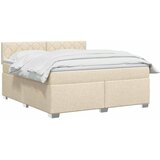  Krevet s box springom, madracem i LED-om Krem 180 x 200 cm | shoptok.hr