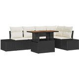  Sjedeća garnitura za vrt 6 kom. Crna poliratan 100 x 55 x 73 cm | shoptok.hr