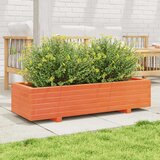  Vrtna sadilica voštano smeđa 110x40x26,5 cm masivna borovina | Eponuda.ba