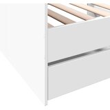  Dnevni krevet s ladicama bez madraca bijeli 75x190 cm | shoptok.hr