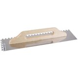  Zidarska gladilica (D x Š: 500 x 130 mm, Nehrđajući čelik, Drvo, Raspored zuba: 10 x 10 mm) Cijene