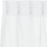 vidaXL Zavjese sa zavjesama 2 pcs Bijela 140 x 260 cm Poliester | shoptok.hr