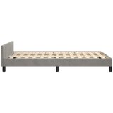  Okvir kreveta bez madraca svjetlosivi 120 x 200 cm baršunasti | shoptok.hr