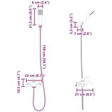  Komplet tuš glav Krom G 1 / 2 palca, (5000208360) | Shoptok.si