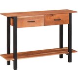 vidaXL Konzolna stolica Smeđa 110 x 30 x 75 cm Masivno bagremovo drvo | shoptok.hr