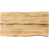 Linea Natura JEDILNA MIZA, v celoti masivno akacija črna, barve akacije | Shoptok.si