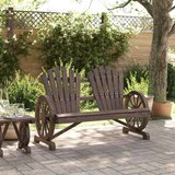  Vrtni dvosjed Adirondack od masivne jelovine | shoptok.hr