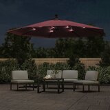  Konzolni vrtni suncobran s LED svjetlima 350 cm bordo | shoptok.hr