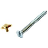 STABILIT Vijak za les (Ø x Do: 4,5 x 45 mm, Premer pokrovčka: 12 mm, 4 kos, Ugreznjena glava, Reža) | Shoptok.si