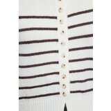 Trendyol Ecru Soft Texture Crew Neck Knitwear Cardigan | shoptok.hr