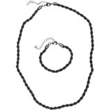 Urban Classics Accessoires Set of Charon necklace and bracelet made of gunmetal | shoptok.hr
