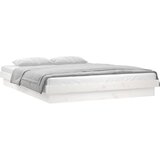  The Living Store LED posteljni okvir bel 160x200 cm trden les - Posteljni Okvir, (21449058) | Shoptok.si