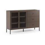 Marckeric Siva metalna vitrina 140x90x40 cm Layna – | shoptok.hr