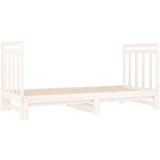  Izvlečna dnevna postelja bela 2x(90x190) cm trdna borovina, (20724553) | Shoptok.si