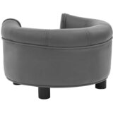 SOFA za pse siva 48 x 48 x 32 cm od pliša i umjetne kože | Eponuda.ba
