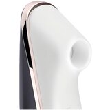 Satisfyer Traveler - potovalni klitoralni irigator za polnjenje (črno-bel) | Shoptok.si
