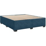 Krevet s oprugama i madracem plavi 200x200 cm baršunasti | shoptok.hr