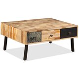 Maison Chic Klubska mizica - kavna mizica - Nizka mizica iz trdne predelane tikovine 90x65x40 cm, (21754341) Cene