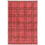 Crveni periv/ručno rađen pamučan tepih 140x190 cm Tartan Vintage Red –