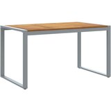  Vrtni set za objed 7 kom. Siva Čvrsto drvo akacije | shoptok.hr
