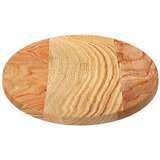 vidaXL Stolna ploča svjetlosmeđa 80x40x2 cm ovalna masivna hrastovina | shoptok.hr