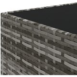  Četvrtasti vrtni stolić za kavu sivi 50 x 50 x 30 cm poliratan | shoptok.hr