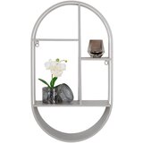 House Nordic Svetlo siva večnivojska kovinska polica 35 cm Feira – | Shoptok.si