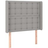  Krevet box spring s madracem LED svjetlosivi 100x200 cm tkanina | shoptok.hr